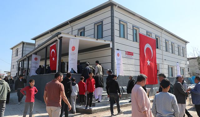 Hatay'da depremde yıkılan caminin yerine yenisi yapıldı