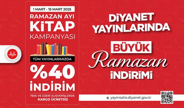 Diyanet yayınlarında büyük Ramazan indirimi