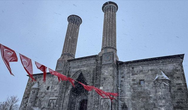 Erzurum, Kars ve Ardahan'da kar ile soğuk hava etkili oluyor