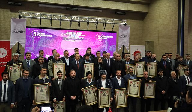 Gaziantep'te "Camini Yap, Adını Yaşat" projesinde belgeler takdim edildi