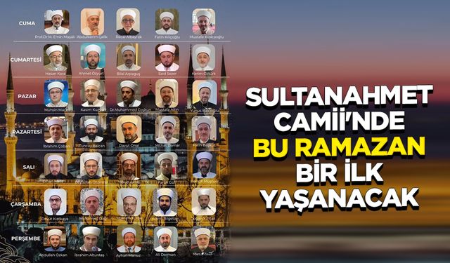 Sultanahmet Camii'nde bu Ramazan bir ilk yaşanacak