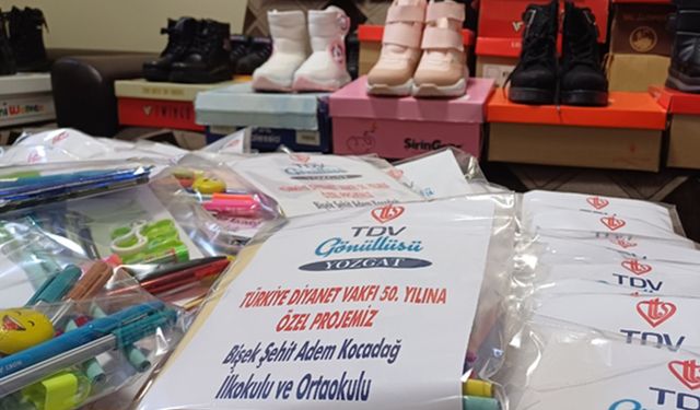 TDV, Yozgat'ta öğrencilerin içini ısıttı