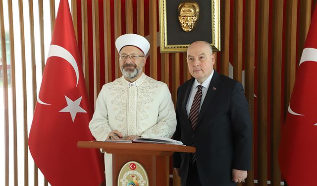 Diyanet İşleri Başkanı Erbaş, Denizli Valiliğini ziyaret etti