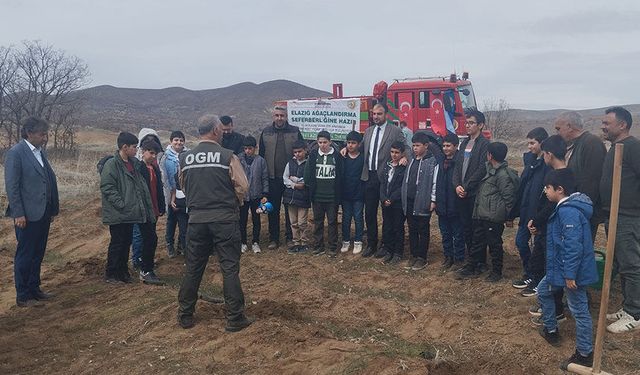 Baskil'de iyilik ormanı oluşturuldu