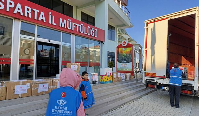 Isparta 4-6 Yaş Kur'an kurslarından deprem bölgesine destek