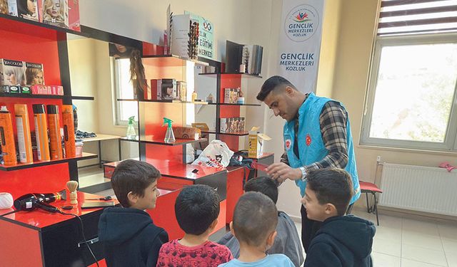Kozluk'ta çocuklara ücretsiz bayram tıraşı