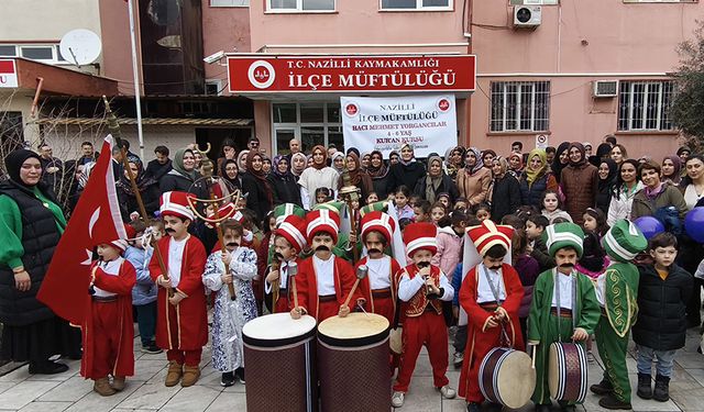 Nazilli'de çocuk mehter takımı ramazanı müjdeledi