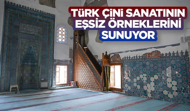 Edirne'deki Muradiye Camii Türk çini sanatının eşsiz örneklerini sunuyor