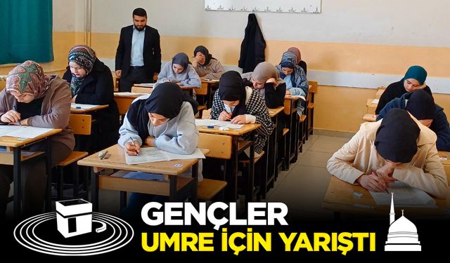 Gençler, umre için yarıştı