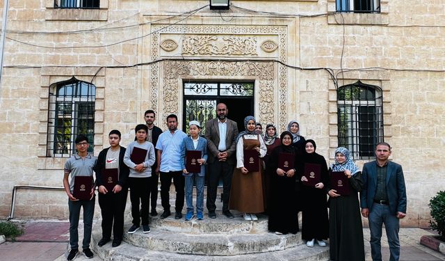 Viranşehir'de hafızlar belge aldı