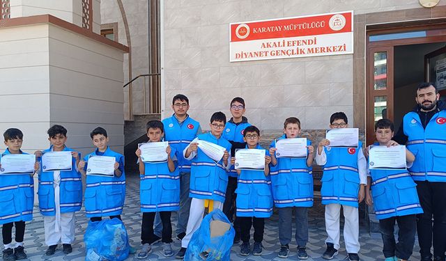 Karatay'da gençlerden çevre farkındalığı