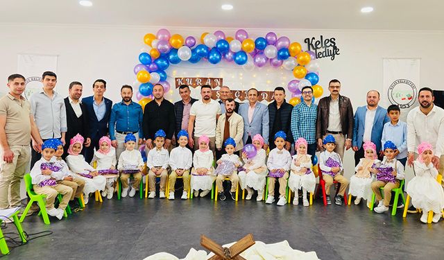 Keles'te miniklerin "Amin Alayı" coşkusu