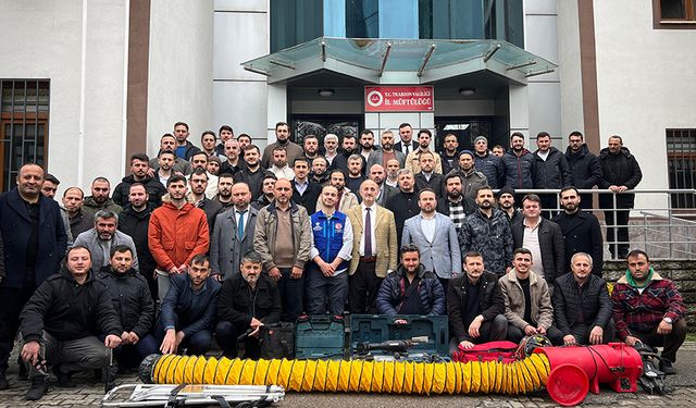 Trabzon'da din görevlilerinin AFAD eğitimleri sürüyor