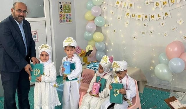 Viranşehirli minikler Kur'an'a geçmenin mutluluğunu yaşıyor