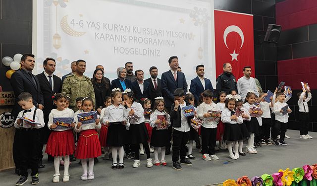 Saray'da 4-6 Yaş öğrencileri yıl sonu heyecanı yaşadı