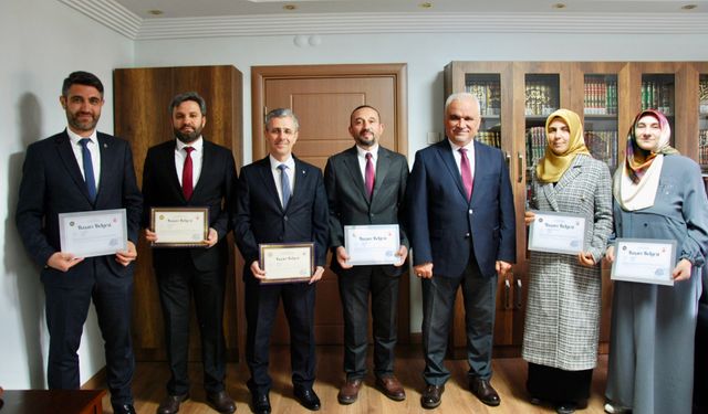 Karabük'te manevi danışmanlar ödüllendirildi