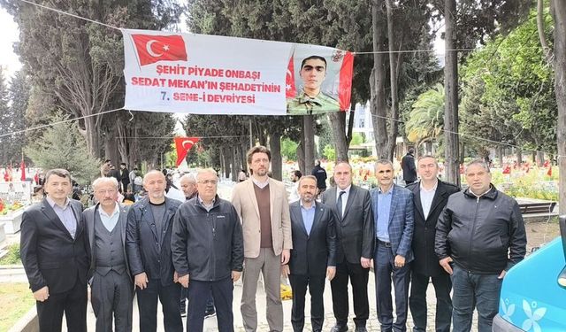 Müftülükten şehide kabri başında anma programı