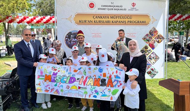 Çankaya'da minikler yıl sonu coşkusu yaşadı