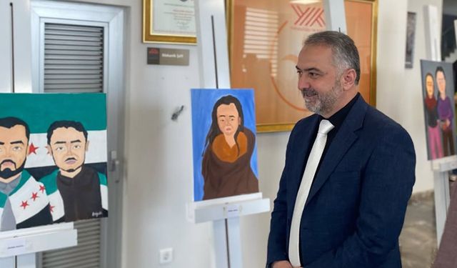 Hitit Diyanet Genç Ofis'te resim sergisi açıldı