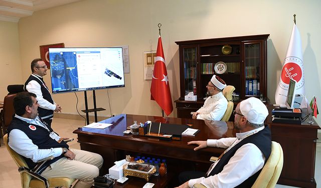 Başkan Erbaş, Mekke’de Hac Organizasyonu ekiplerini ziyaret etti