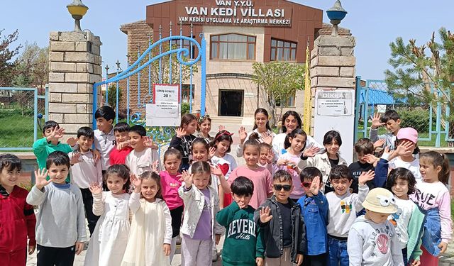 Gevaş'ta minikler gezide buluştu