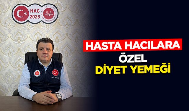 Hasta hacılara özel diyet yemeği