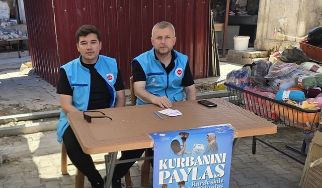 Hatay'da TDV kurban bağış stantları kuruldu