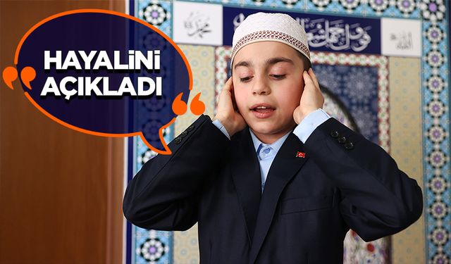 Ezan okuma yarışması birincisi Emir Kayra'nın hayali Ayasofya'da görev yapmak