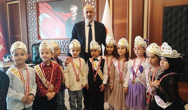 Ispartalı minikler hatim sevinci yaşadı
