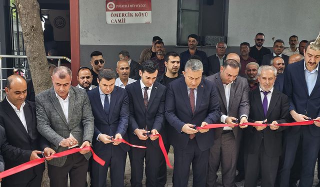 Polateli Ömercik Köyü Camii dualarla açıldı