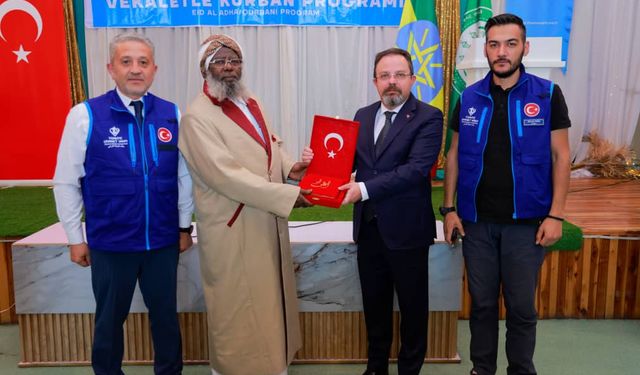 TDV, Etiyopya'da "Vekaletle Kurban Kesimi" bilgilendirme toplantısı düzenledi