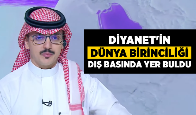 Diyanet'in Dünya Birinciliği dış basında yer buldu