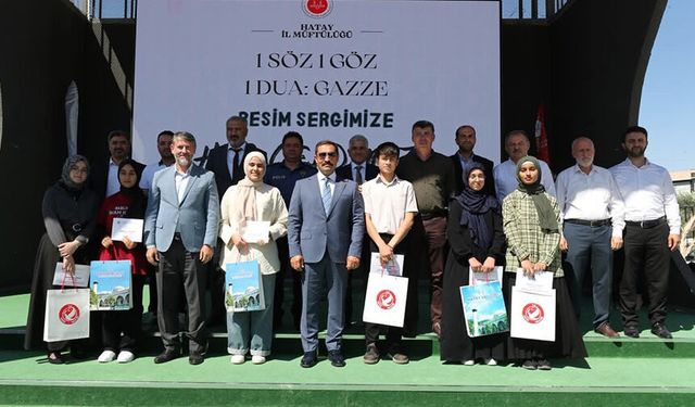 Hatay'da "1 Söz, 1 Göz, 1 Dua: Gazze" projesi hayat buldu