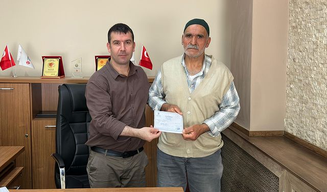 Iğdır'da 65 yaşındaki işçi, yevmiyesini Filistin'e bağışladı