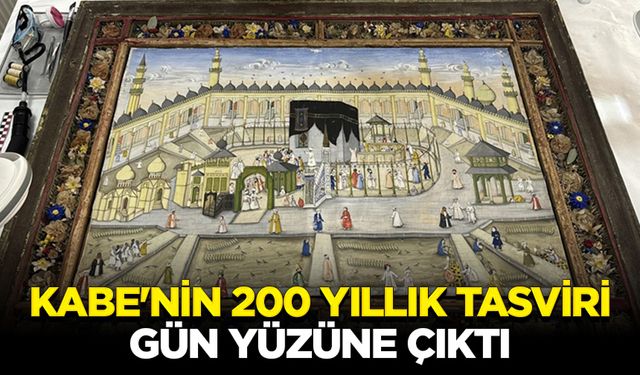 Kabe'nin 200 yıllık tasviri Topkapı Sarayı'ndan gün yüzüne çıktı
