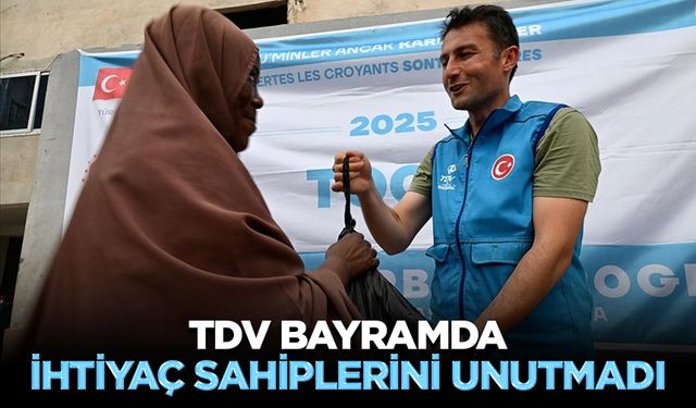 TDV bayramda ihtiyaç sahiplerini unutmadı