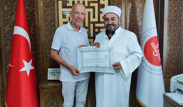 Norveçli iki vatandaş, Beyşehir'de Müslüman oldu