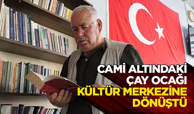 Cami altındaki çay ocağı, kültür merkezine dönüştü