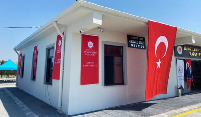 Çorum'da ceza infaz kurumunda mescit açıldı