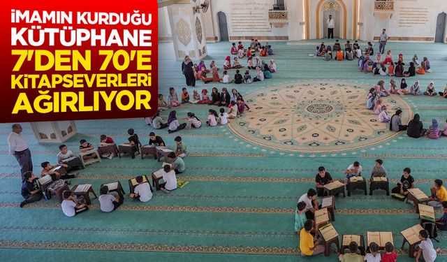 Diyarbakır'da imamın kurduğu kütüphane 7'den 70'e kitapseverleri ağırlıyor