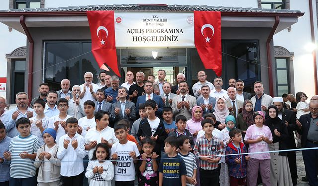 Düzce Çavuşlar Mahalle Camii dualarla açıldı