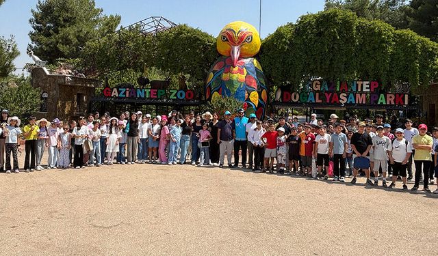 Kilis'te çocuklar "Ekranı Kapat, Çevreni Keşfet" projesinde bir araya geldi