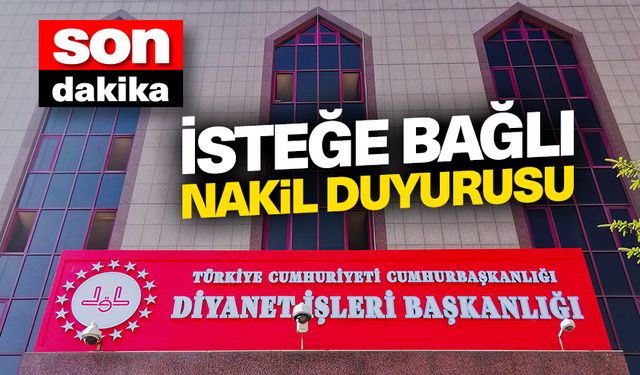 Diyanet'ten isteğe bağlı nakil duyurusu
