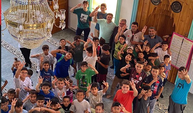 Karaman'da Yaz Kur'an Kursu öğrencileri izcilik faaliyetinde bulundu