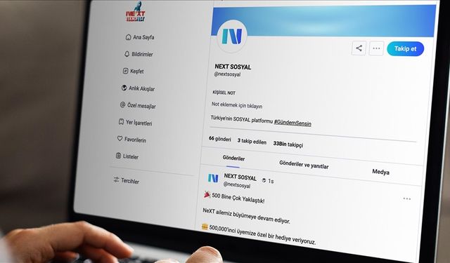 NEXT Sosyal 500 bininci üyeye özel hediye verecek