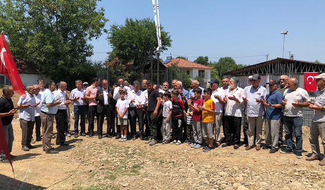 Paşaormanı Köyü'nde caminin temeli atıldı