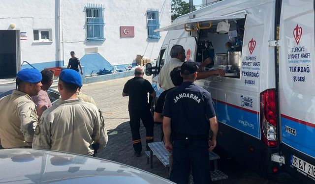 TDV Tekirdağ Şubesi Mobil İkram Aracı yangın bölgesinde