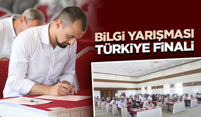 "Bilgi Yarışması"nın Türkiye finali yapıldı
