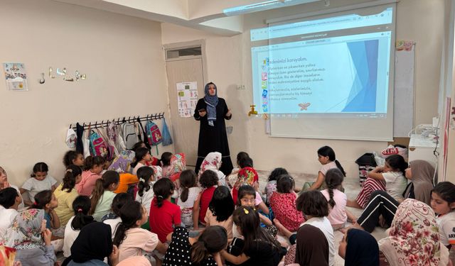 Suruç'ta Yaz Kur’an Kursu öğrencileri bilgilendirildi