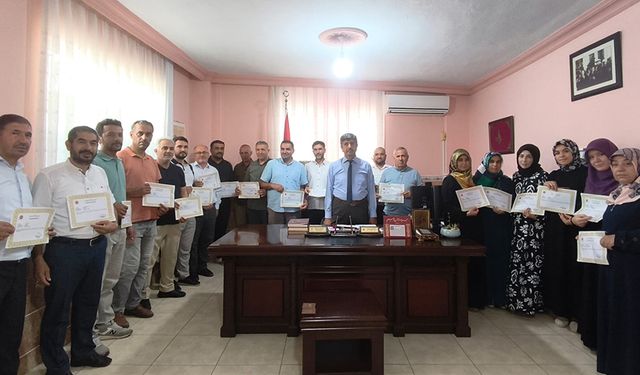 Anamur'da din görevlileri ödüllendirildi